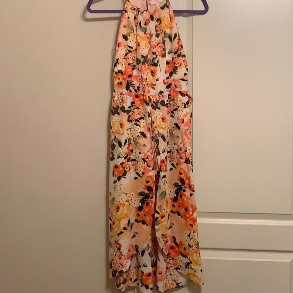 Flows print dress with shorts